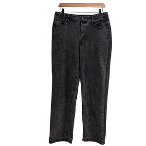 Wild Fable Grey Super High-Rise Straight Denim Jeans Button Fly